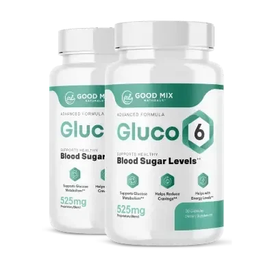 2 Bottles Gluco6 package