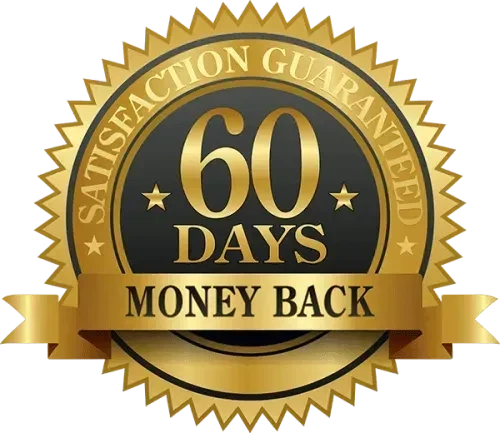 60-day money-back guarantee badge