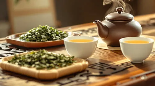 Tea extract representing TeaCrine ingredient used in Gluco6 supplement for energy and metabolic support